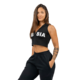 Nebbia Crop mikina bez rukávů MUSCLE MOMMY 258