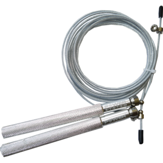 Power System Skakanka ULTRA JUMP ROPE - srebrna