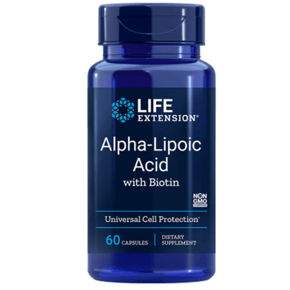 Life Extension Kwas alfa-liponowy z biotyną