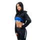 Nebbia Crop mikina s dlouhým rukávem a kapucí GYM TIME 259