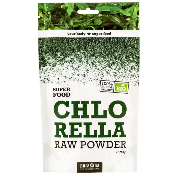 Purasana Chlorella w proszku organiczna