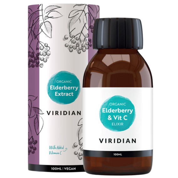 Viridian Ekstrakt z czarnego bzu + witamina C Organic