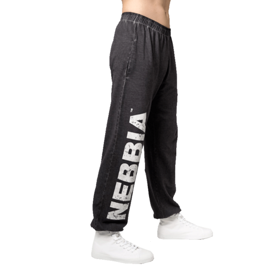 Nebbia Sprane luźne spodnie dresowe z kieszeniami GYM BRO 373