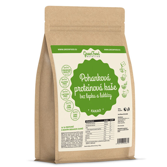 GreenFood Kaszka gryczana białkowa bez glutenu i laktozy