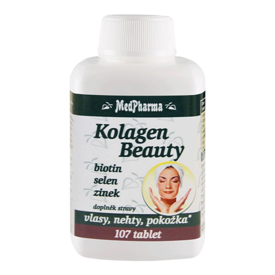 MedPharma Kolagen Beauty biotyna, selen, cynk