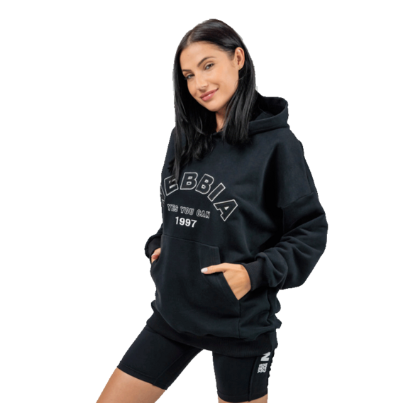 Nebbia Oversize'owa bluza z kapturem GYM RAT 256