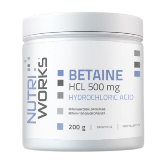 NutriWorks Betaina HCL 500mg
