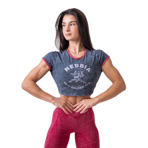 Nebbia Sprany crop top t-shirt GOLDEN AGE 782