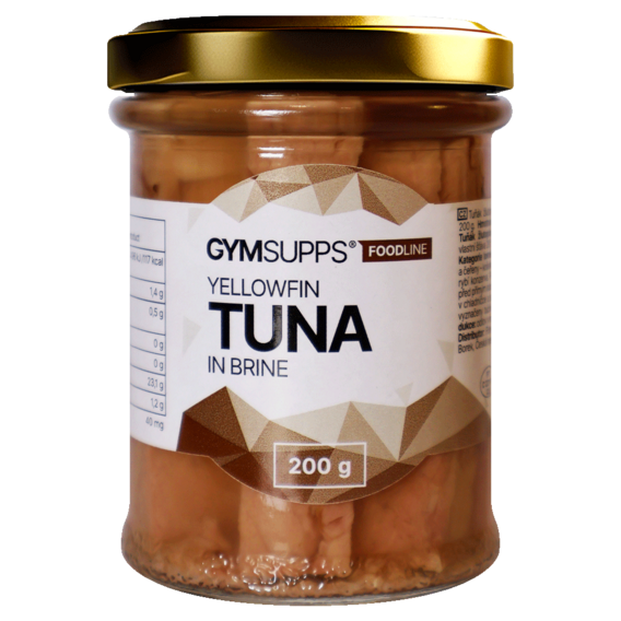 GymSupps Filety z tuńczyka żółtopłetwego w własnym sosie