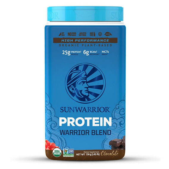 Sunwarrior Protein Blend Bio 375g - lesní plody