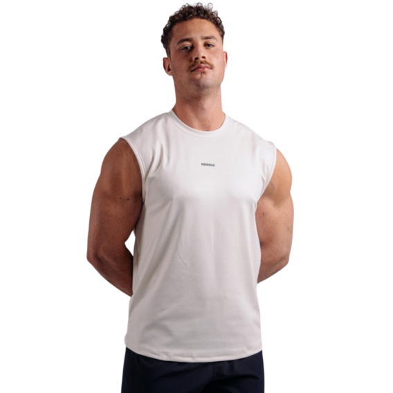 Nebbia Funkční tank top PRIMAL 874 krémový - L – L