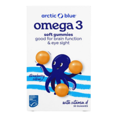 arctic blue® Kids Omega 3 (250mg DHA, 70mg EPA & Vitamin D 200IU)