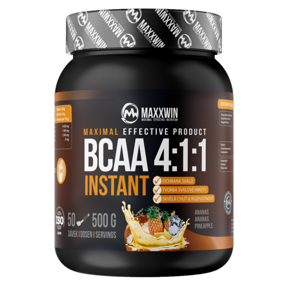 MaxxWin BCAA 4:1:1 instant 500g - zázvor + glutamine 300g ZDARMA