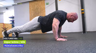 Ležmo vzpriamene / push-up - cvičenia doma