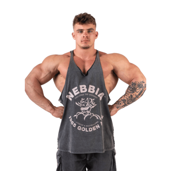 Nebbia Washed muscle back stringer GOLDEN AGE 791
