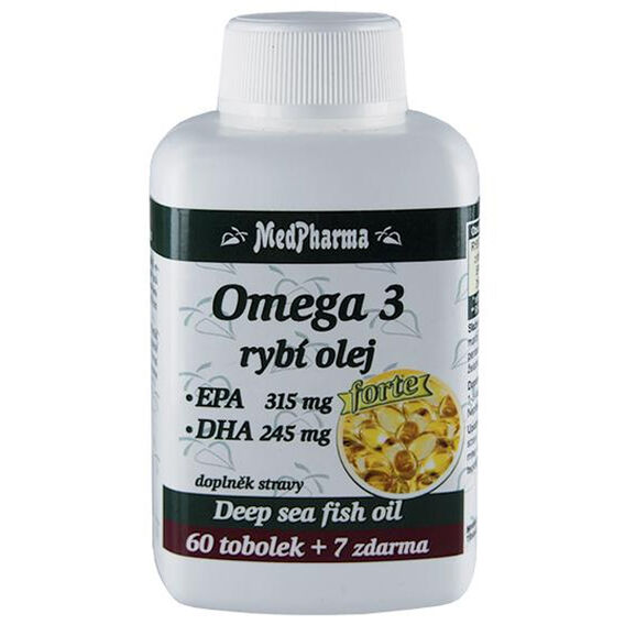 MedPharma Omega 3 rybí olej FORTE
