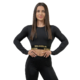 Nebbia Dámský crop top s dlouhým rukávem INTENSE Perform 839