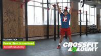 Power clean to overhead - Crossfit akademy