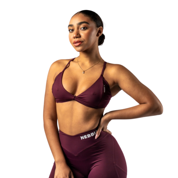Nebbia Sportovní podprsenka se střední podporou TWIST-KNOT 423
