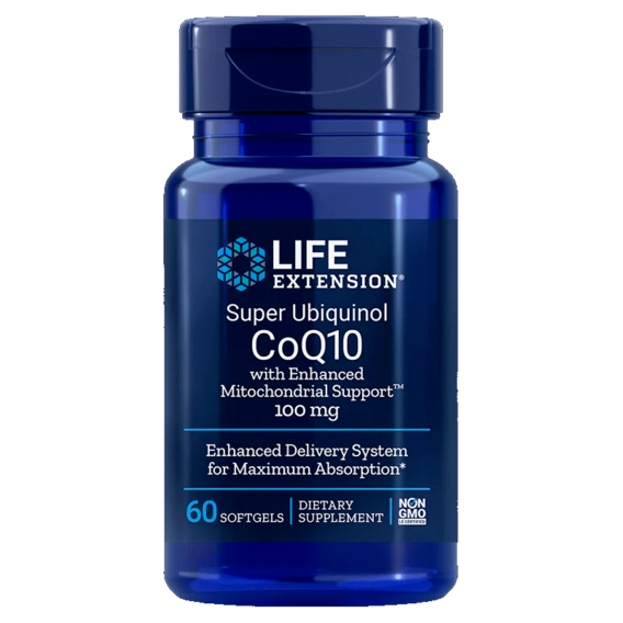 Life Extension Super Ubiquinol CoQ10 with Enhanced Mitochondrial Support 100mg