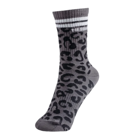 Nebbia Crew ponožky s leopardím vzorem PRIMAL 106