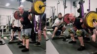 Rudy Kadlub (73 let) dřepnul neoficiální světový rekord - 206kg!
