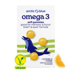 arctic blue® Kids Vegan Omega 3 (250mg DHA & Vitamin D 200IU)