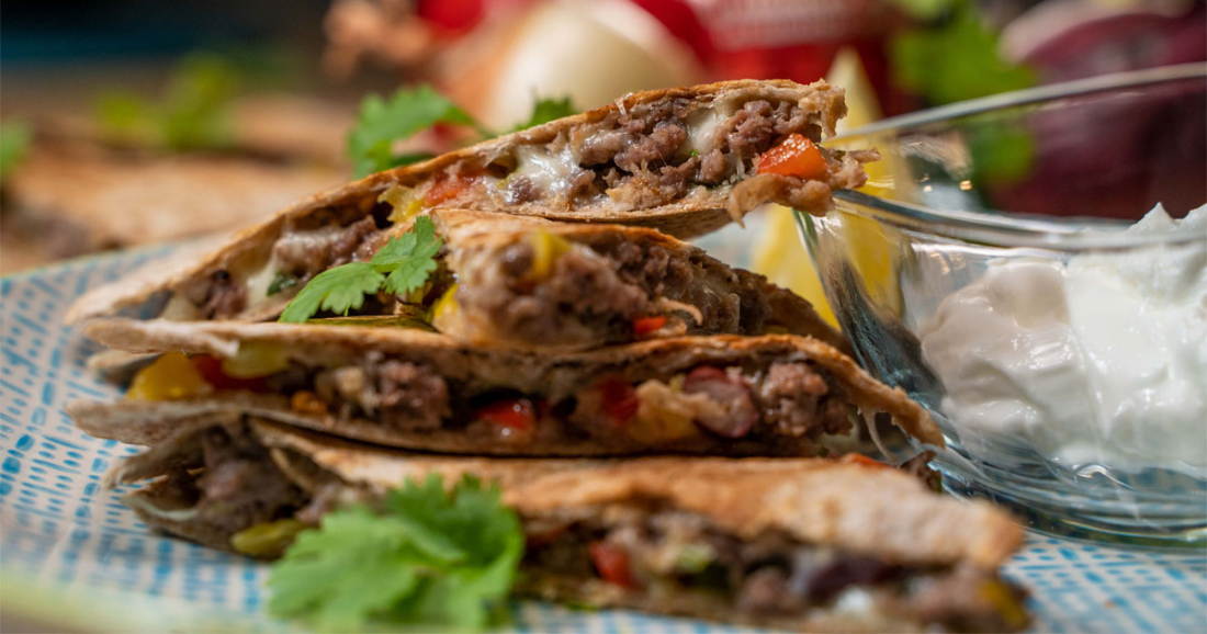 Quesadilla s hovězím masem