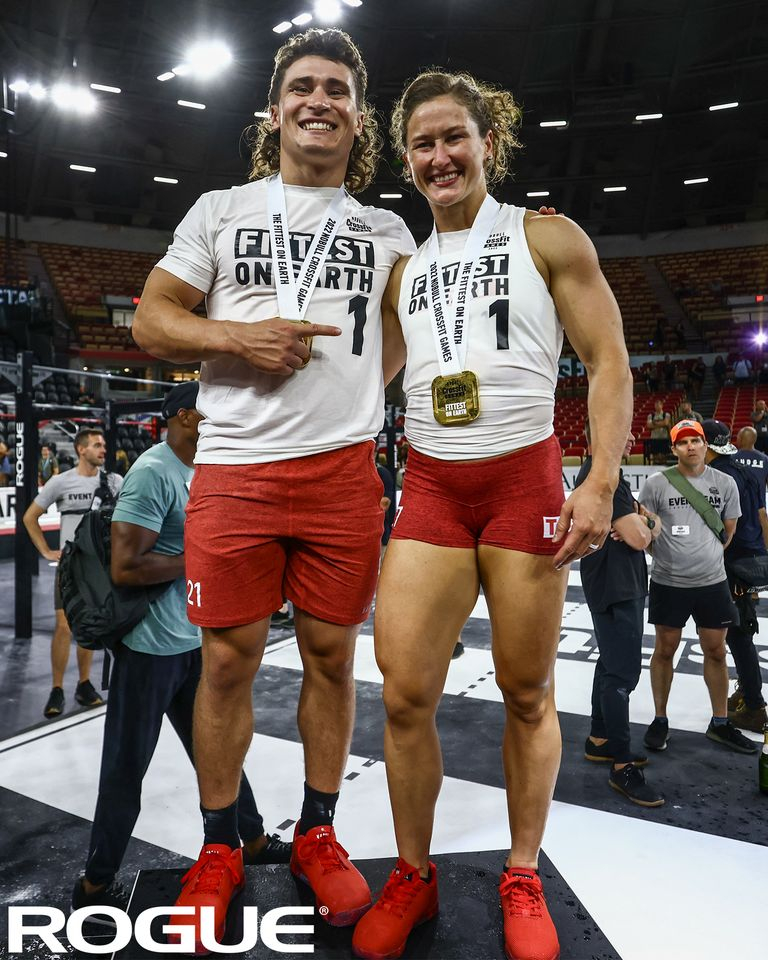 Tia-Clair Toomey and Justin Medeiros