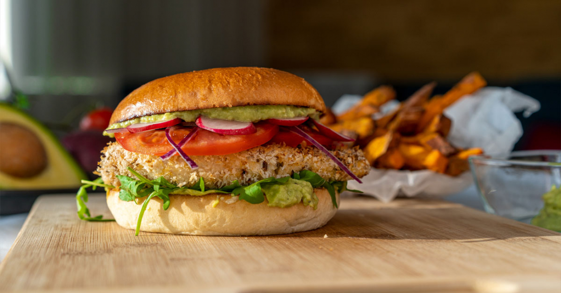 Domácí kuřecí burger
