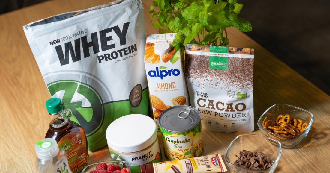 Čokoládový humus s proteinem - ingredience