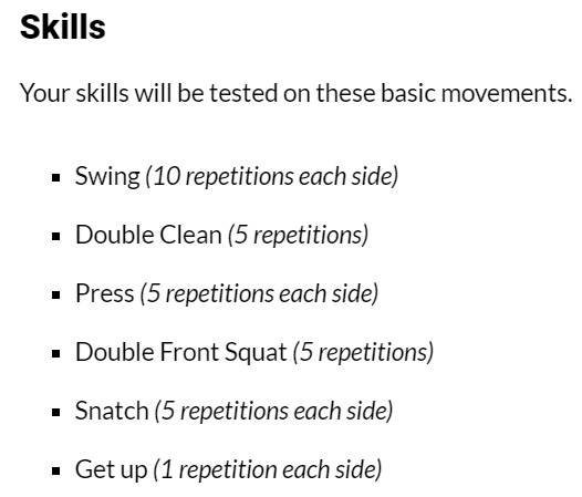 STRONG FIRST skills 
