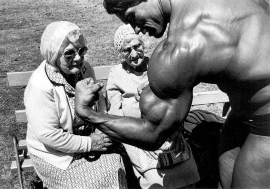 Arnold Schwarzenegger biceps