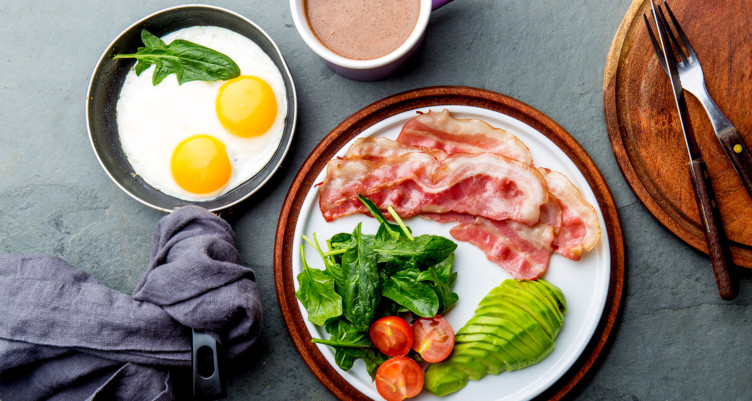 vejce a slanina do keto