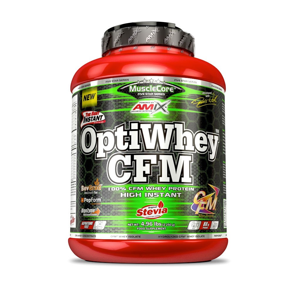 Amix Nutrition OptiWhey CFM Protein Mocca, Čokoláda, Káva 2250 Gramů