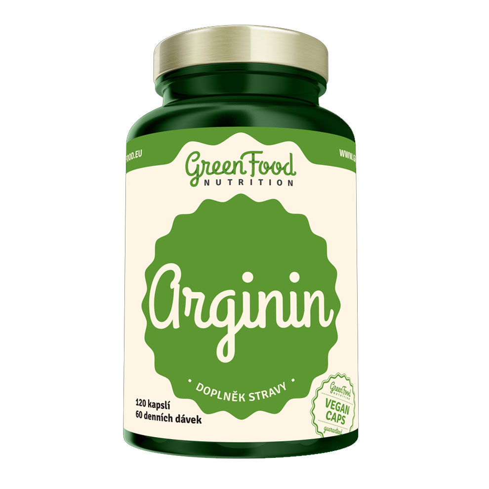 GreenFood Nutrition Arginin  120 Kapslí