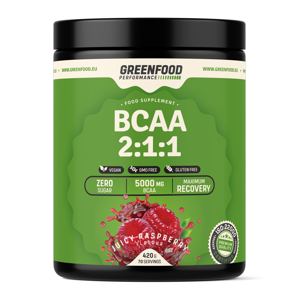 GreenFood Nutrition Performance BCAA Mandarinka 420 Gramů