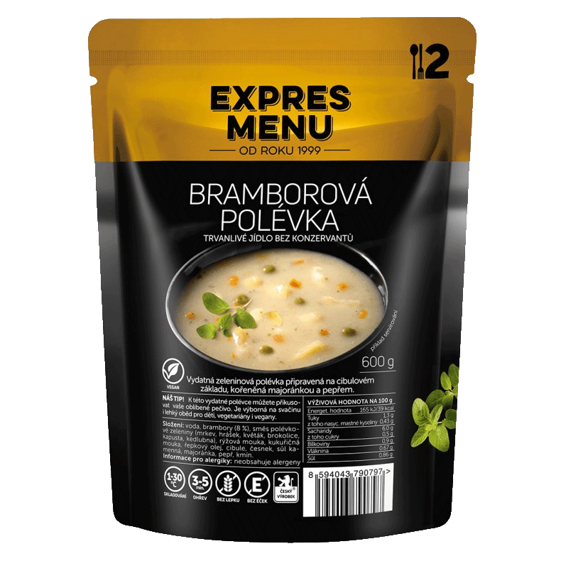 Expres menu Bramborová polévka  600 Gramů