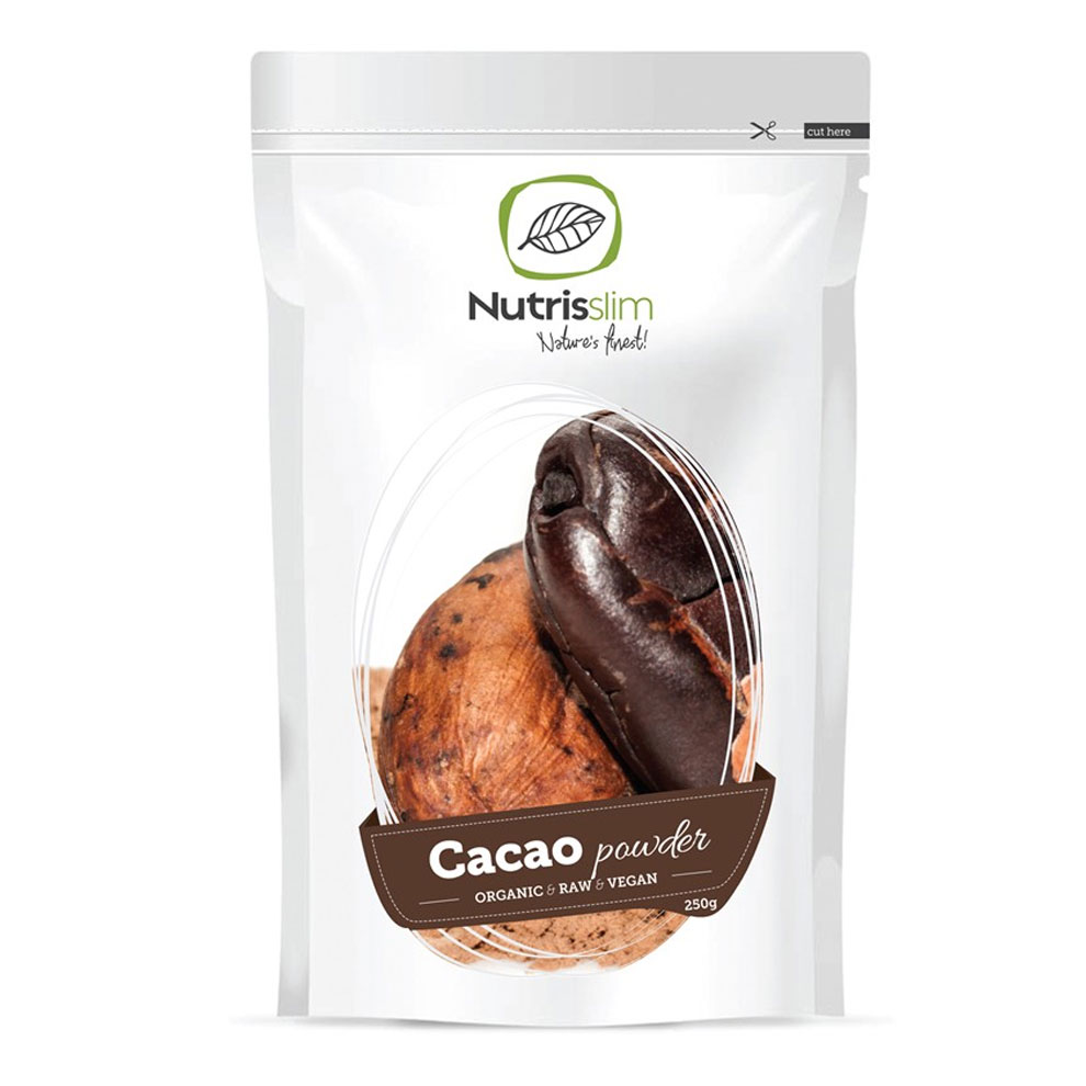 Nutrisslim Cacao Powder BIO Bez příchutě 250 Gramů