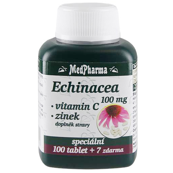 MedPharma Echinacea 50 mg + vit.C + zinek Pomeranč 20 Tablet