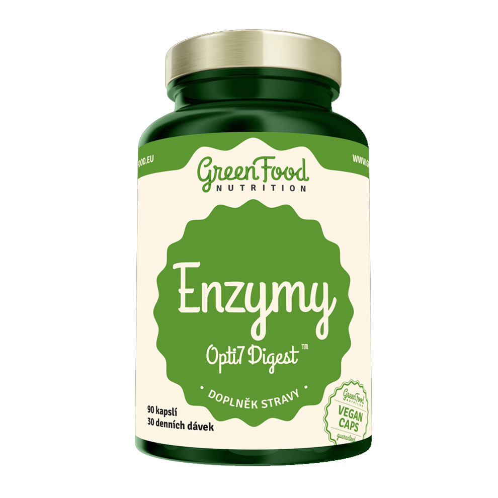 GreenFood Nutrition Enzymy Opti7 Digest  90 Kapslí
