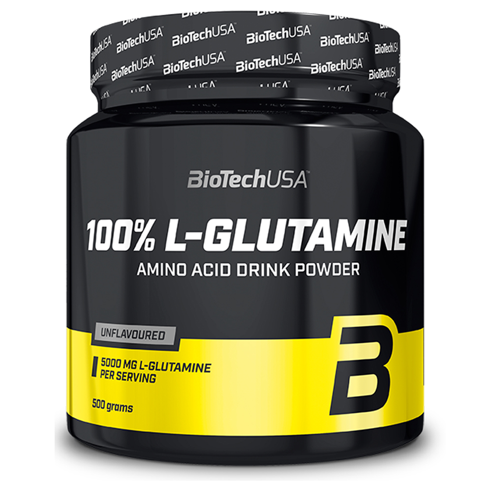 BiotechUSA 100% Glutamine Bez příchutě 500 Gramů