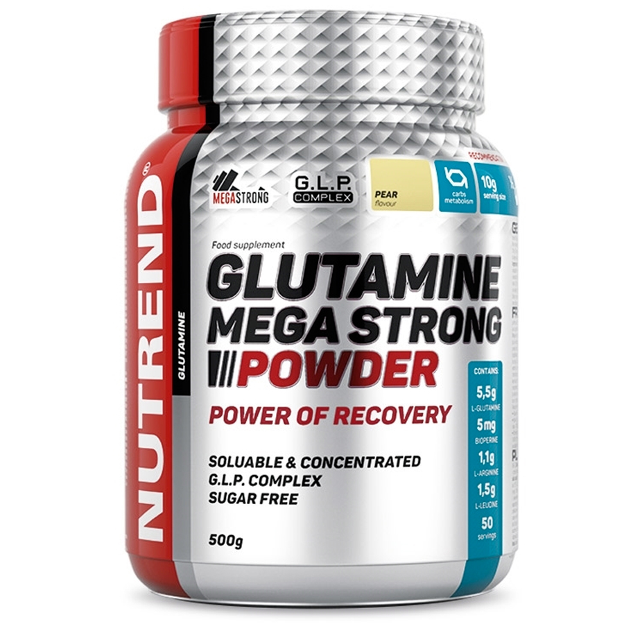 Nutrend Glutamine Mega Strong Powder Meloun 500 Gramů