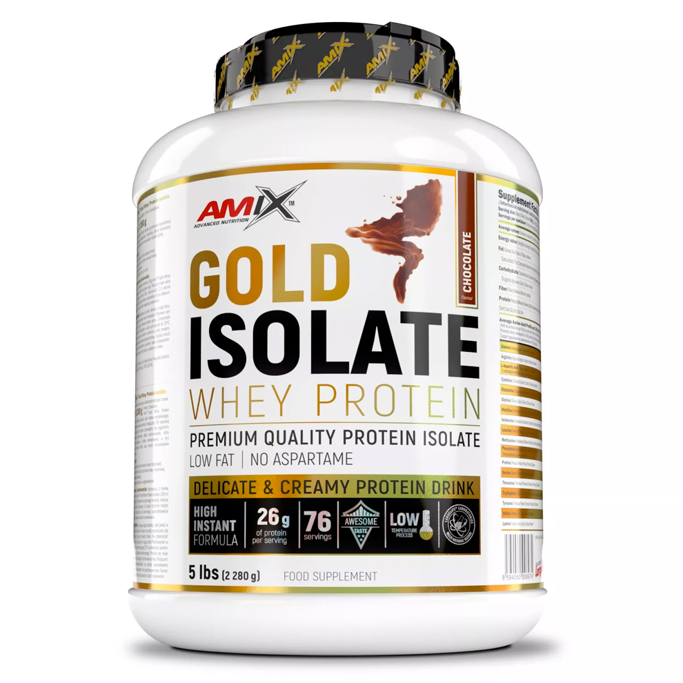 Amix Nutrition Gold Whey Protein Isolate Čokoláda, Arašídové máslo 2280 Gramů