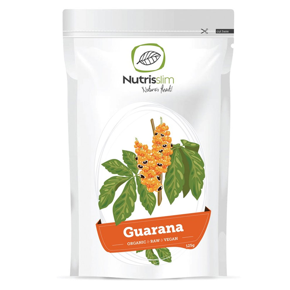 Nutrisslim Guarana Powder BIO Bez příchutě 125 Gramů