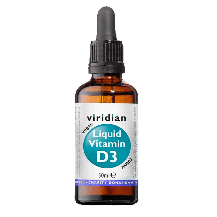 Viridian Liquid Vitamin D3 2000iu  50ml