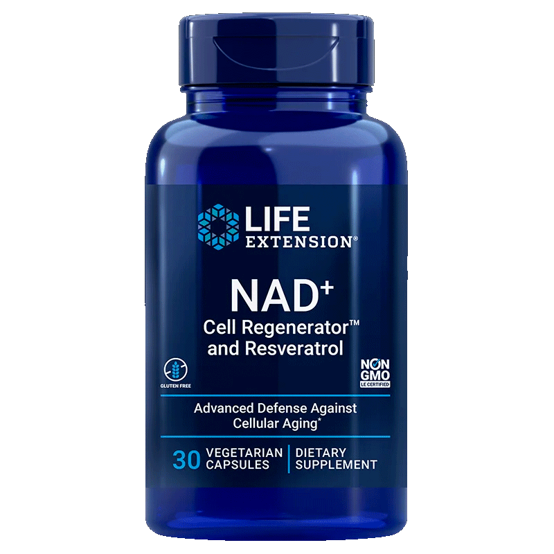 Life Extension NAD+ Cell Regenerator™ and Resveratrol  30 Kapslí