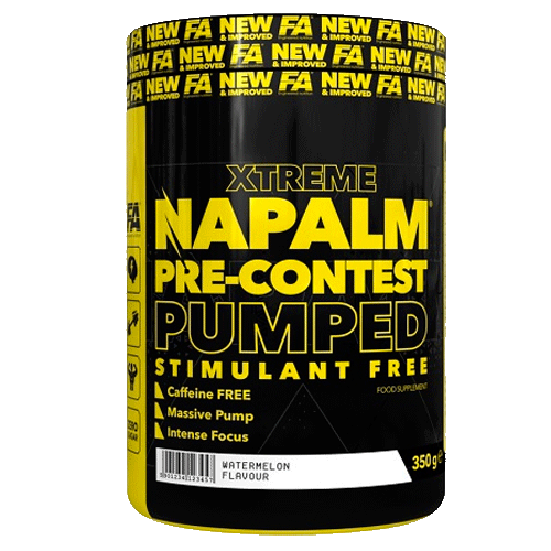 Fitness Authority Xtreme Napalm Pre-Contest Pumped stimulant free Mango, Citron 350 Gramů