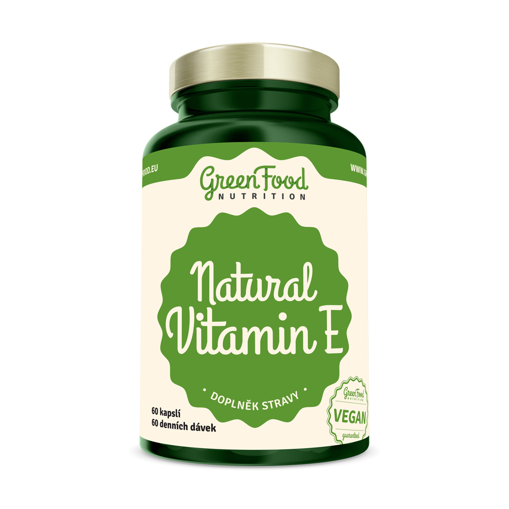 GreenFood Nutrition Natural Vitamin E  60 Kapslí