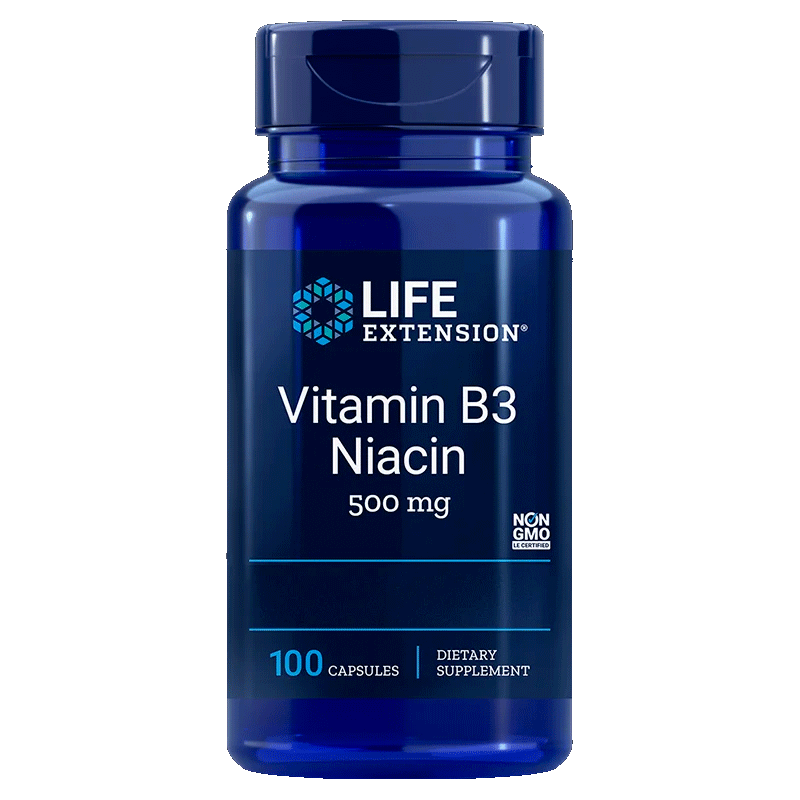 Life Extension Vitamin B3 Niacin  100 Kapslí